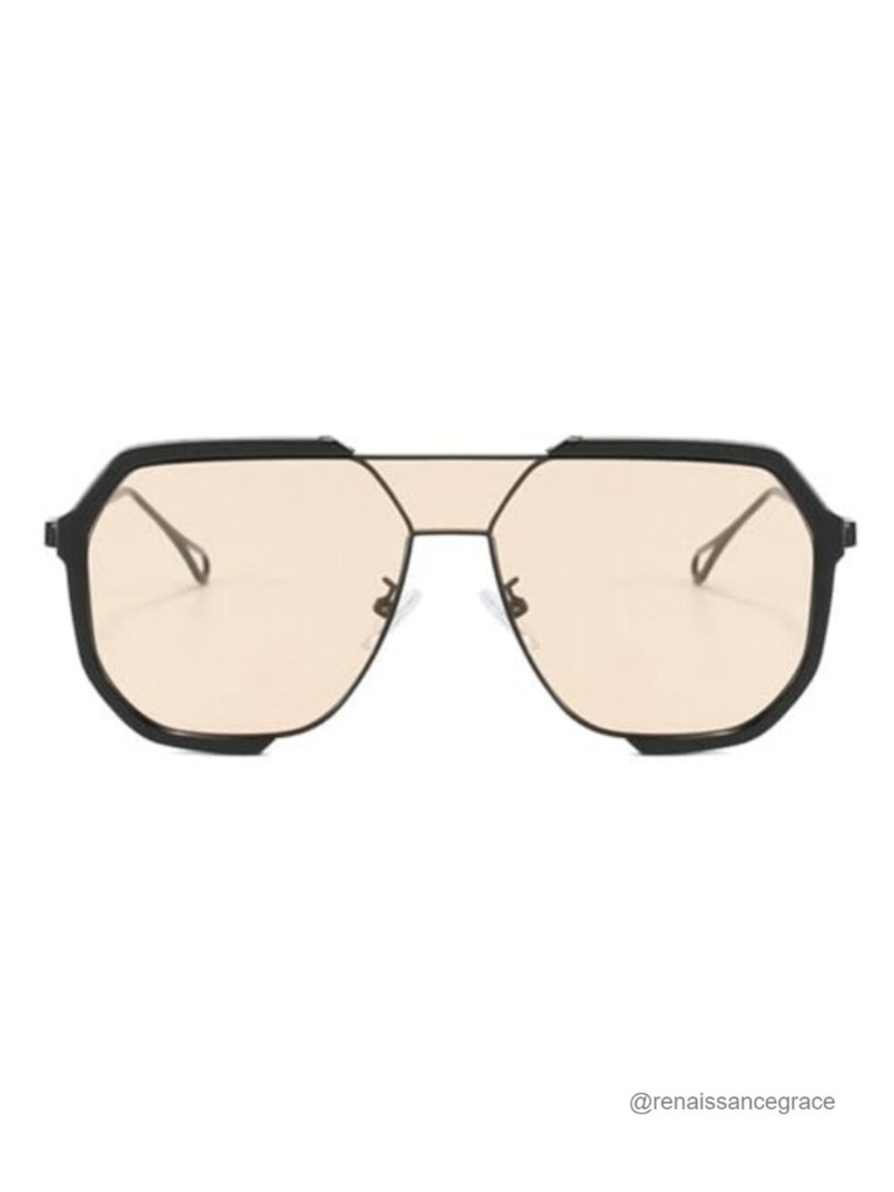 Oversized Square Sunglasses Vintage Punk UV400 Unisex Shield Shades